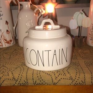 Rae Dunn CONTAIN Short Chubby Canister